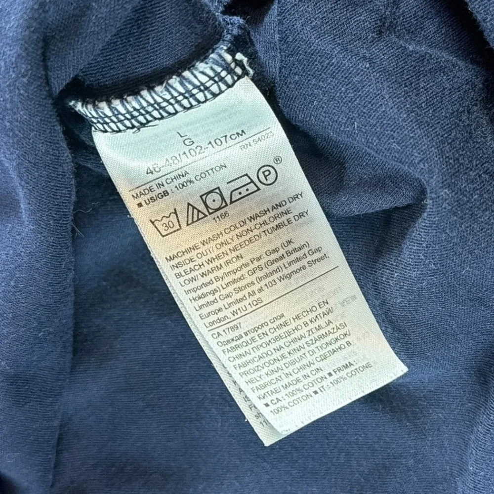 Banana Republic Luxury Touch Mens Navy Diamond Preppy Summer Polo Shirt Large